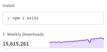 NPM download stats