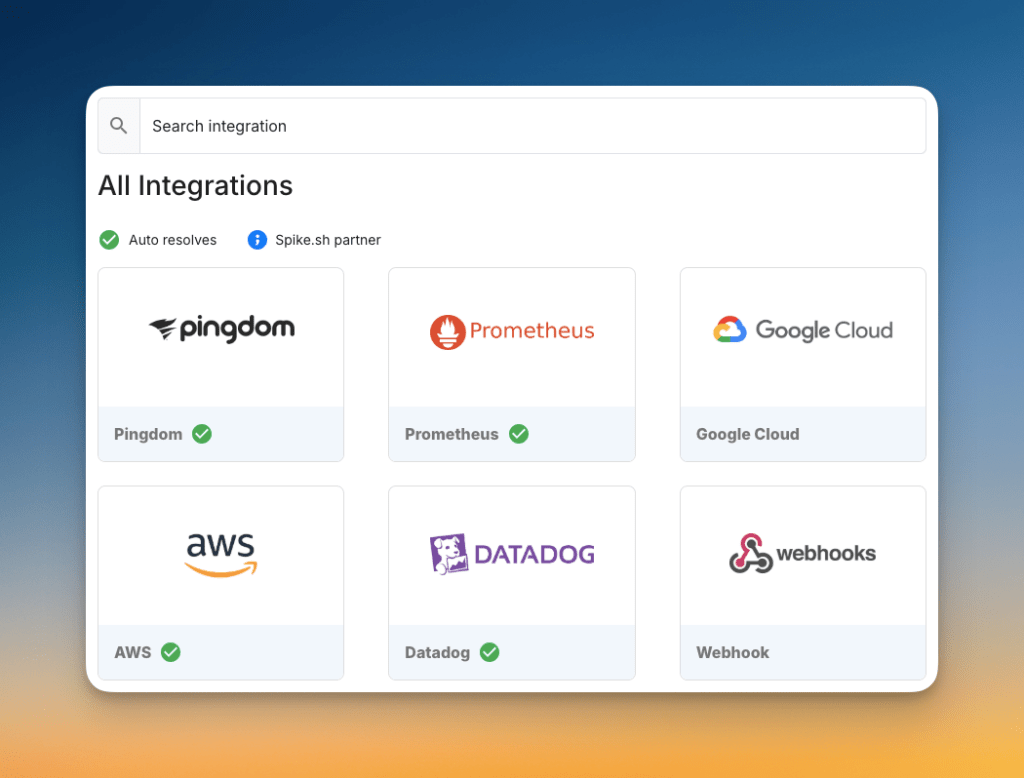 Spike’s integrations