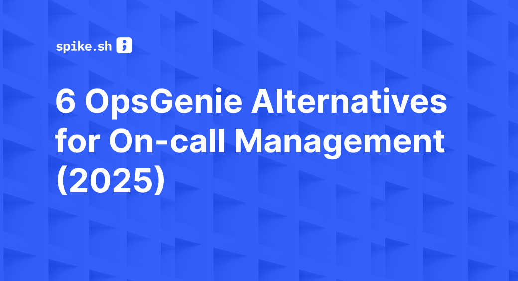 Blog cover image titled "6 OpsGenie Alternatives for On-Call Management (2025)"