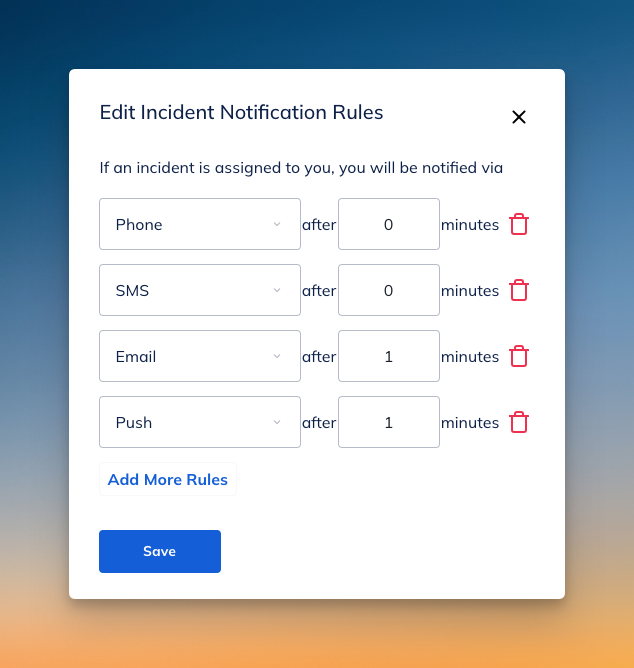 Setting alert preferences in Squadcast