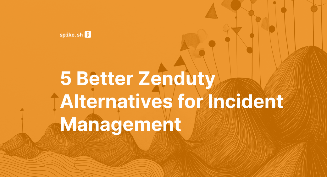 Blog cover image titled "5 Better Zenduty Alternatives for Incident Management"