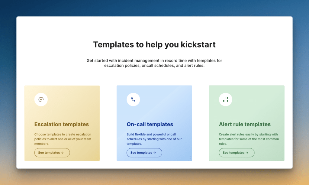 Ready-to-use templates in Spike