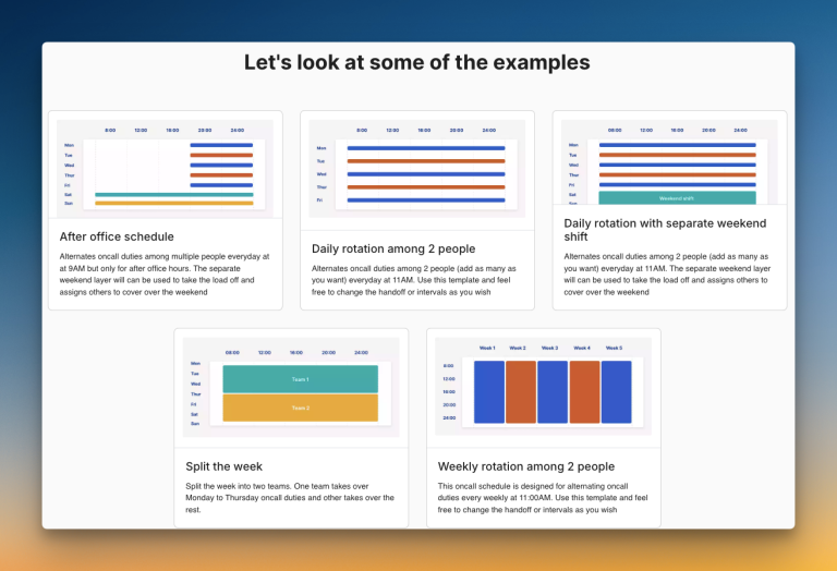 On-call templates in Spike