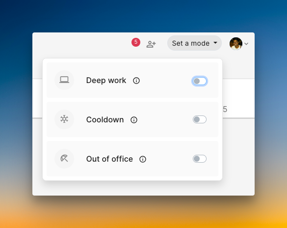 Work-life balance features in Spike