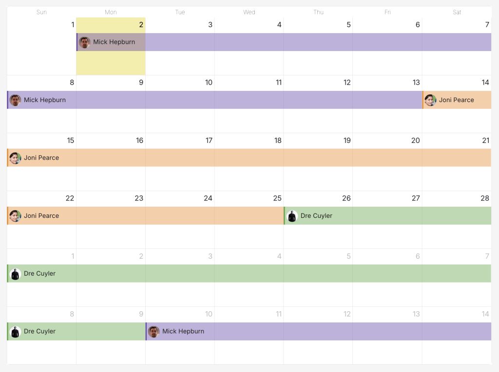 12-day on-call rotation with three people